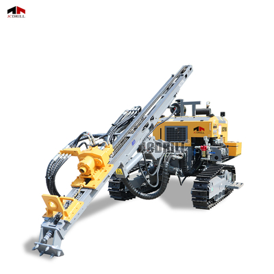 kopen Compacte boormachine met dubbele motor, Dth pneumatische boorinstallatie, rupsband-boormachine, volledig hydraulisch online vervaardiging
