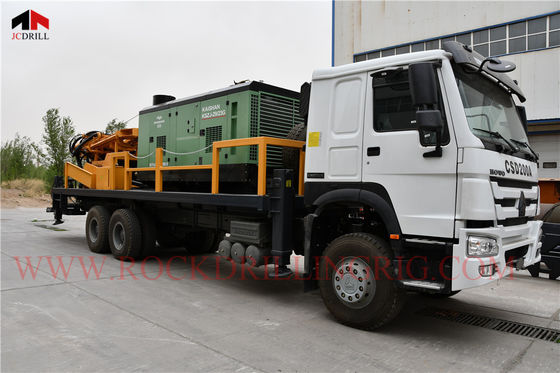 kopen 114mm Roterend Hydraulisch 200m Water die Rig Machine With Air Compressor boren online vervaardiging